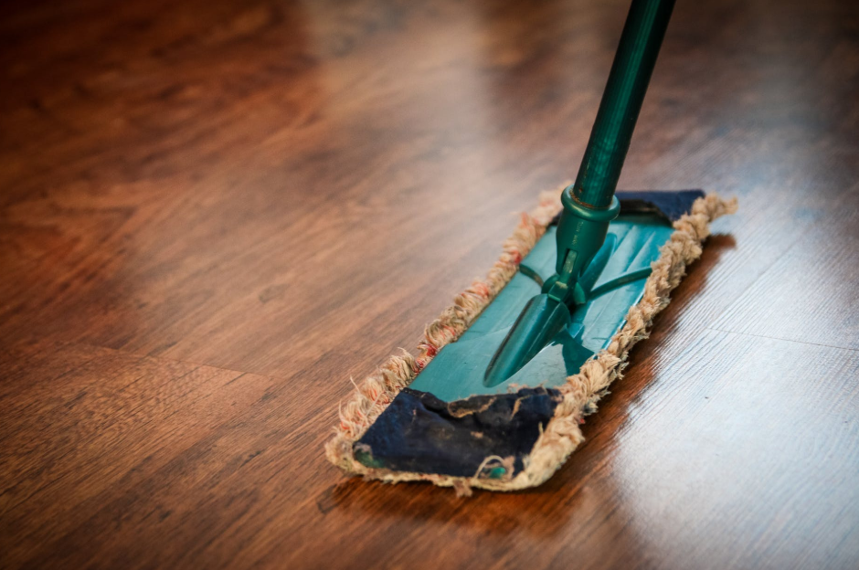 mop on the floor