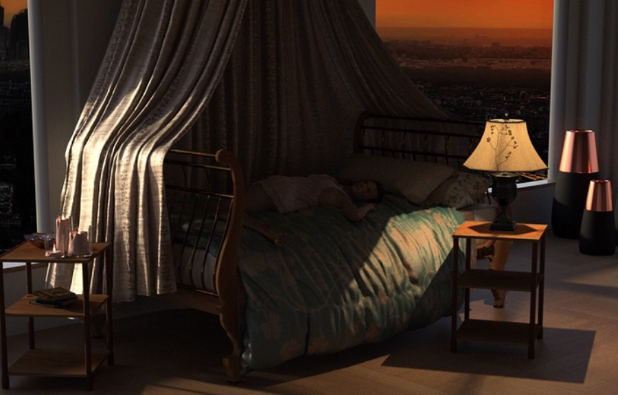 canopy bed