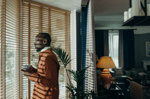 wooden blinds